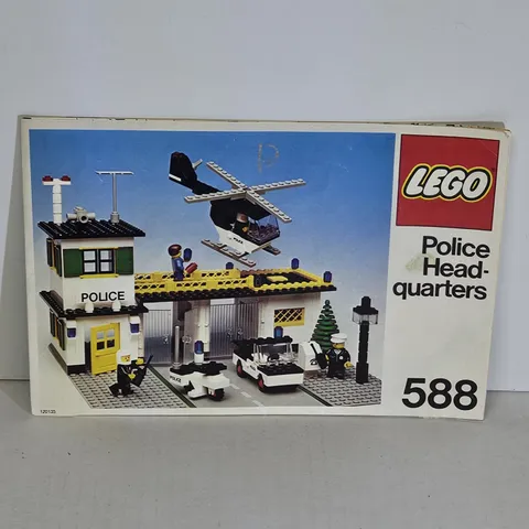 LEGO Vtg Police Headquarters 588 1979 Manual Instruction Booklet Only