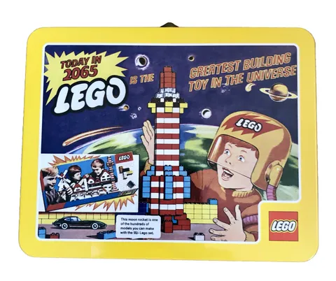 New LEGO Retro Space Lunch Box Exclusive VIP Collectible Tin