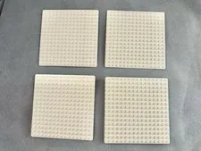 Lego Vintage Arctic White Plates 16 x 16 Plate Parts 6575-1, 3538-1.