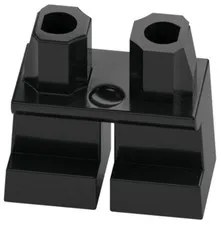 Lego New Minifigure Short Legs Black Goblin Elf Child Pants Plain Part D566