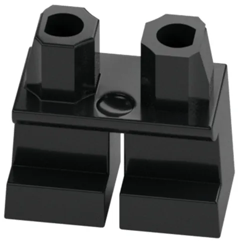 Lego New Minifigure Short Legs Black Goblin Elf Child Pants Plain Part D566