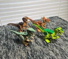 LEGO Jurassic World Dinosaur Lot 4x Raptor Velociraptor Minifigures