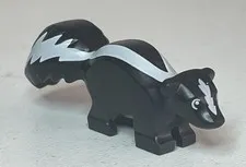 Lego Animal Land Skunk White Markings 60176 60217 Animal Control