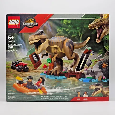 LEGO Jurassic World T Rex River Escape Dinosaur Toy 76975 NEW SEALED 199 Pieces