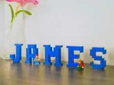 Custom LEGO Letters Set – Personalized Name Alphabet Bricks – Build Decor Gift