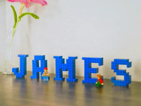 Custom LEGO Letters Set – Personalized Name Alphabet Bricks – Build Decor Gift