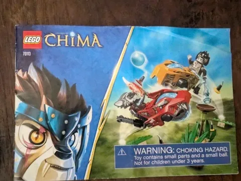 2013 LEGO LEGENDS OF CHIMA #70113 No Cards Read Desc. And See Images