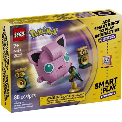 LEGO Pokémon SMART Play: Jigglypuff Concert 72159 Building Toy Set New Gift