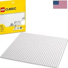 Durable 32x32 White Baseplate - Ideal for Snowy Landscapes & Creative Projects
