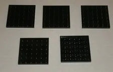 LEGO NEW 6x6 Black Plate (5x) 395826 Brick 3958