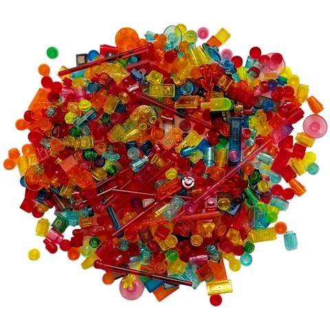 LEGO LOT ASSORTED MULTI COLOR TRANSLUCENT Parts and Specialty Pieces 4.6 OZ