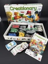 Lego CREATIONARY Build To Win Family Fun Board Game Set 100% Complete (B)