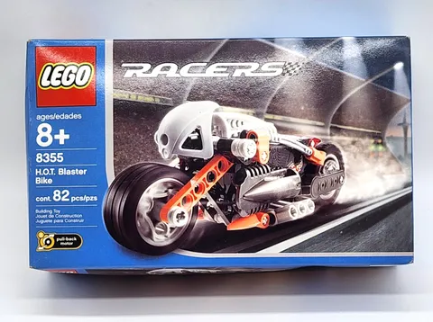 2003 LEGO Racers #8355: H.O.T. Blaster Bike w/ Box & Manual (99% Complete)