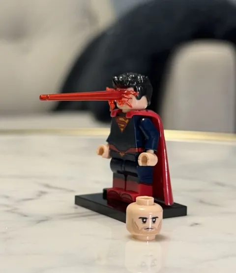 LEGO Superman Clark Kent Custom Printed Minifigure With Eye Laser Justice League