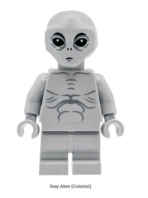 LEGO Ideas The X-Files Gray Alien (Colonist) Minifigure. Brand New. From 21369