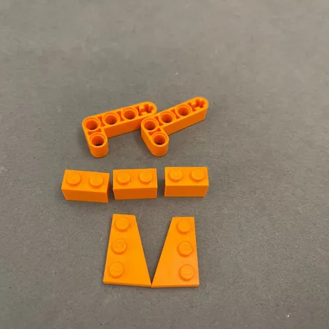 Lego 43722 3004 32140 Orange Replacement Parts Pieces Lot of 7