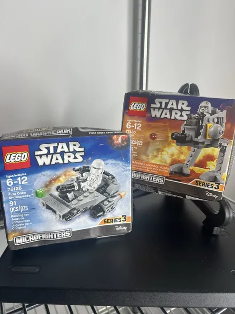LEGO Star 75126 & 75130 Sealed Retired Microfighters Damaged Boxes Lot of 2