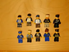 Lego City Police Minifigure Lot—10 Figures Men Woman