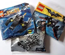 LEGO Batmobile 30446 Batwing 30301 & Mini Batwing 30524 Batman Movie Polybag new