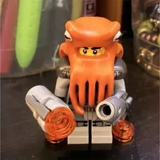 LEGO Squid Warrior Minifigure Series 11 Complete Shoots Projectiles w/ Stand