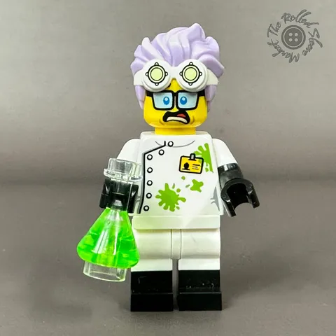LEGO Minifigure BAM Mcrazy Scientist 2022 Build-A-Minifigure