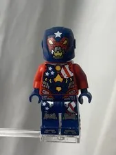 Lego Minifigure sh0367Justin Hammer Super Heroes 2017 Avengers 76077 Rare Item