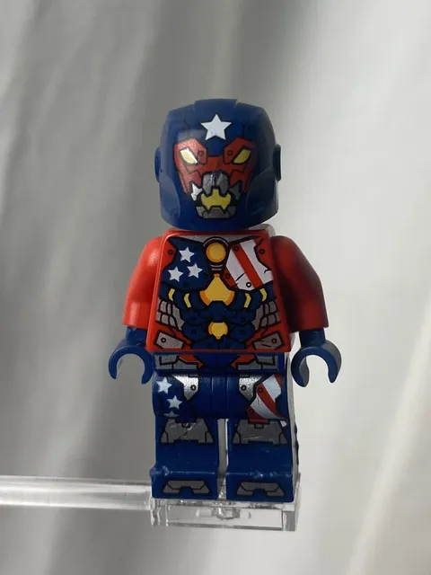 Lego Minifigure sh0367Justin Hammer Super Heroes 2017 Avengers 76077 Rare Item