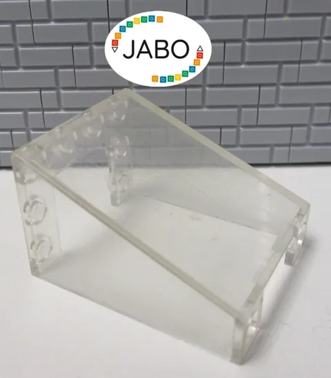 (B8/11) LEGO 4872 Windscreen 3x4x4 Inverted Disc trans clear