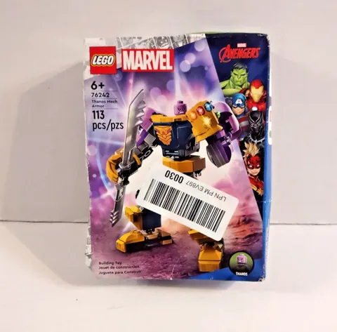 Genuine LEGO Marvel 76242 - Thanos Mech Armor - New, Sealed, damaged box