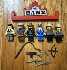Vintage LEGO Western 6765 Gold City Junction Lot Of 6 Minifigures