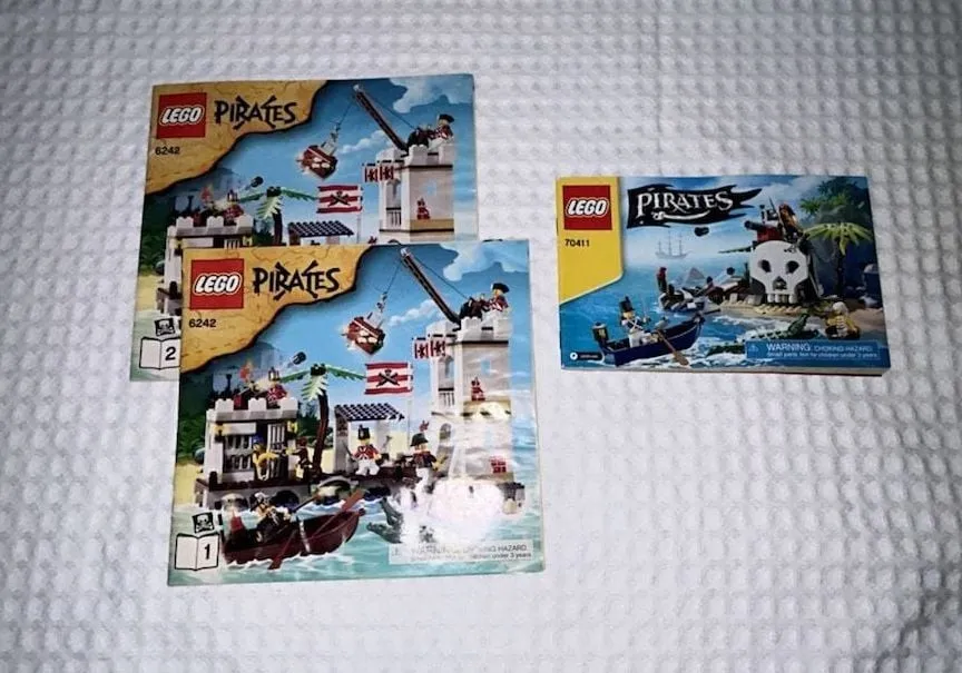 LEGO Pirates Instruction Manuals Lot 6242 and 70411