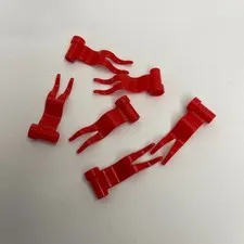 Lego 4495 Red Replacement Parts Pieces Lot of 6