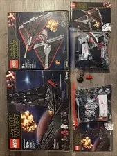 LEGO Star Wars Kylo Ren's Shuttle 75256 & 75272 With Tie Fighter W/figs Shown