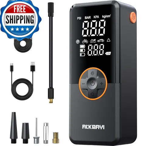 Atkmayi Tire Inflator Portable Air Compressor 150Psi Air Pump For Car Tires