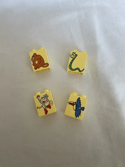 Lego Duplo DORA THE EXPLORER 4pc Specialty Building Blocks Monkey Snake Bird
