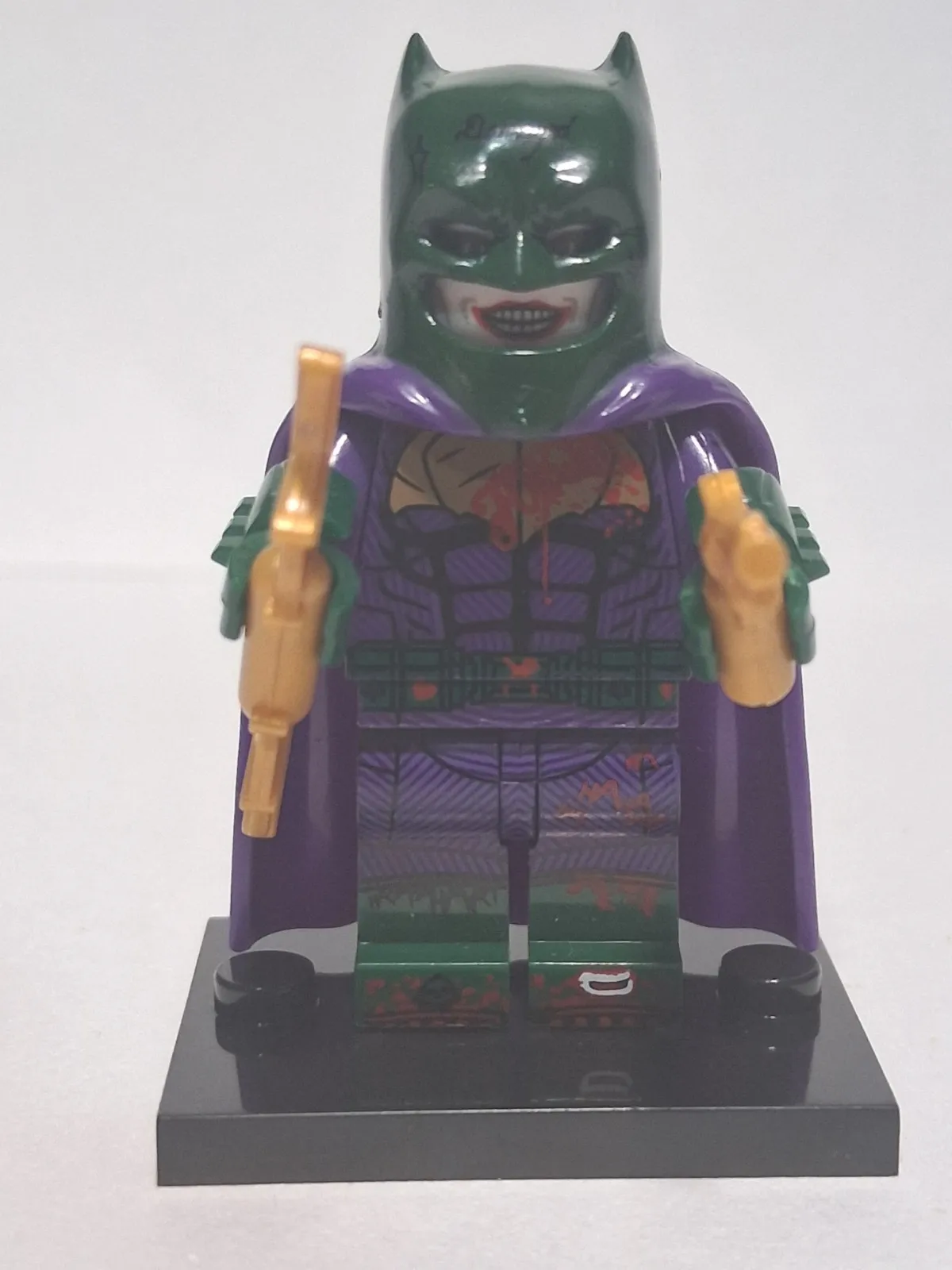 Joker In Batman Costume Impostor Comics Custom Lego Inspired Super Villan