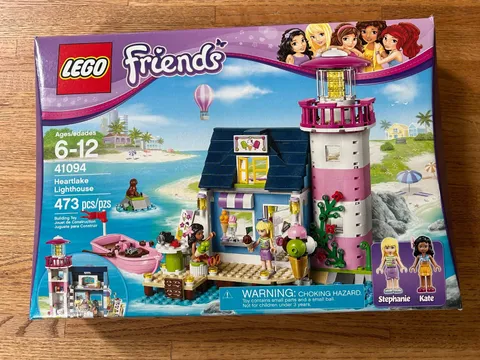 MINT Retired LEGO Friends 41094 Heartlake Lighthouse 100% Complete Manual & Box