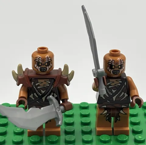Gundabad Orc Lego Minifigure Pack - LOTR / Hobbit Lot Of 2 w/ Swords