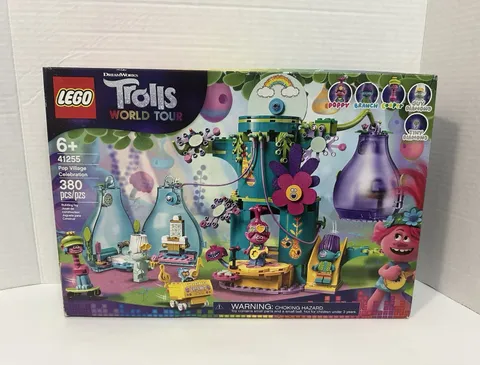 LEGO Trolls World Tour Pop Village Celebration 41255 Set 380 Pieces