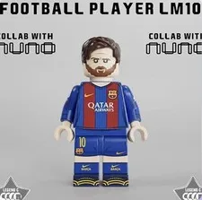 FedEx:LCM Studio LEGO Custom Lionel Messi FC Barcelona Brick Full Set Rare GOAT