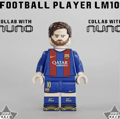 FedEx:LCM Studio LEGO Custom Lionel Messi FC Barcelona Brick Full Set Rare GOAT