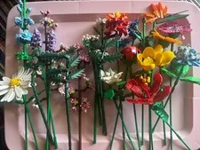 Lot Of Lego Botanicals Flowers Bouquet Roses Pots Parts & Pieces Large Lot 