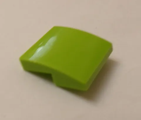 Lego x1 Lime 2x2x2/3 Slope Curved, 15068 (028-3)