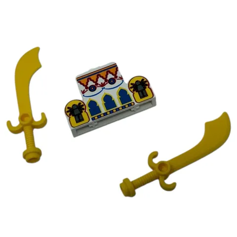 Lego Vintage Adventurers Orient #7411 Tygurah's Roar REPLACEMENT PARTS Swords