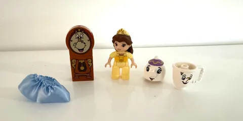 Lego DUPLO Belle Mrs Pots Cogsworth Chip princess Disney Beauty & The Beast Lot