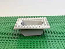 LEGO Old Lt Gray Container Boat Cargo Loading Plate 10x12 4030 4020 4021 #2374