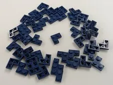 Lego x50 New Dark Blue Plate 2 x 2 Corner # 2420 MOC Lot Bulk Parts