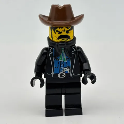 LEGO Western Bandit 1 Minifigure Black Bart Cowboy Wild West Vintage 1996 ww007