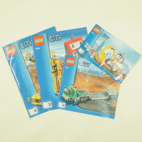 Lego City7633 Instruction Manuals 1 2 3 4 Complete Set