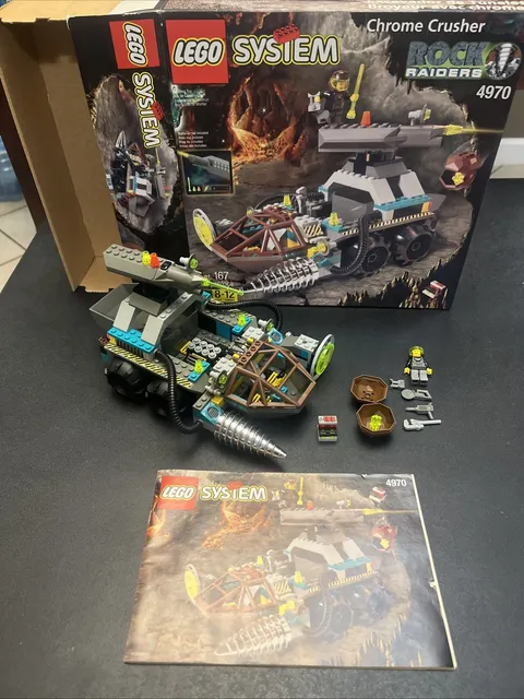 Lego Rock Raiders Chrome Crusher 4970 Complete W/Box & Instructions